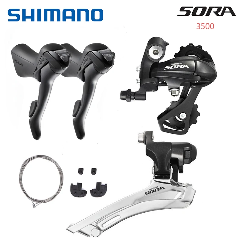 Набор групп Shimano Sora 3500 для дорожного велосипеда 2x9 скоростной езды на велосипеде