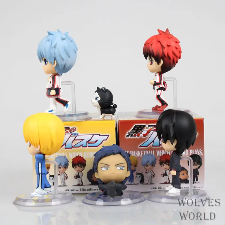 Аниме Kuroko's Basketball 5 шт./компл. Kuroko Tetsuya Kagami Taiga кисэ рёта ПВХ Фигурки игрушки куклы