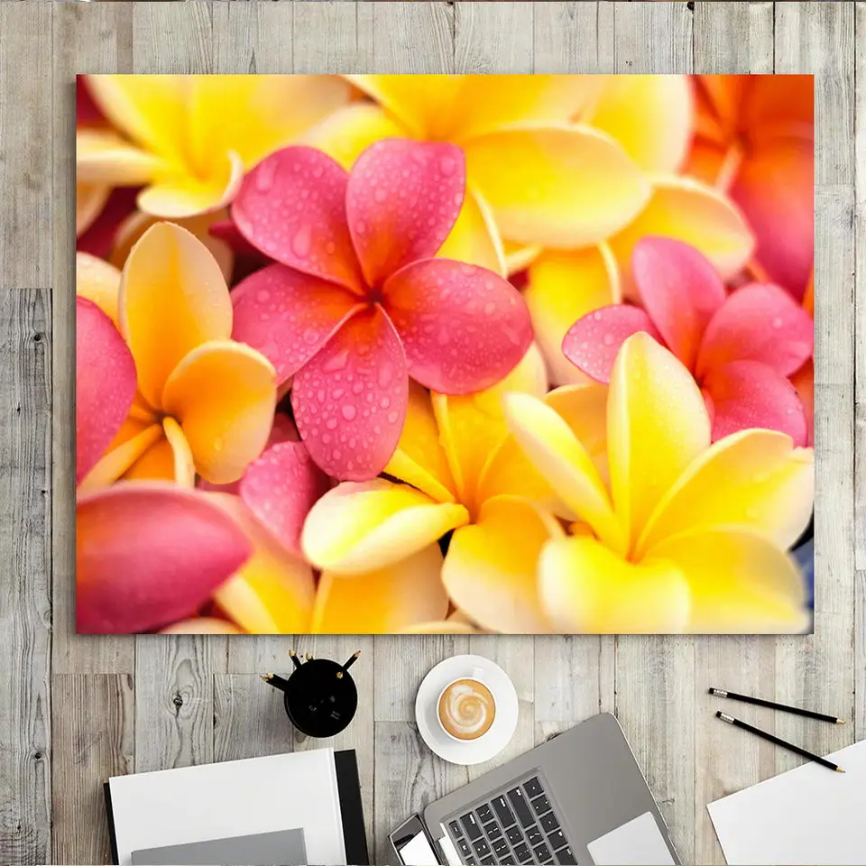 Vinsonloud домашний декор современная творческая личность диван фон настенная живопись Простой холст печать Красочные цветы