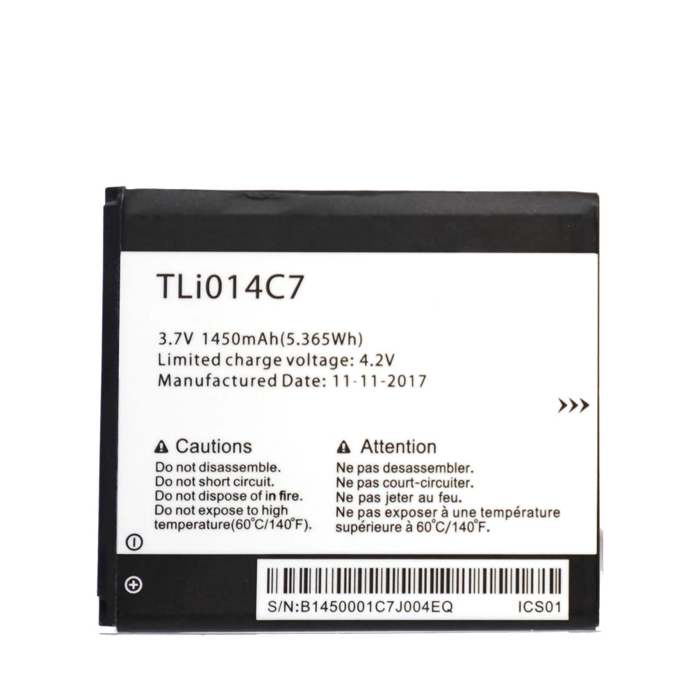 Оригинальный высококачественный TLi014C7 Аккумулятор для телефона Alcatel Onetouch Pixi first