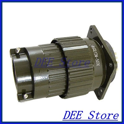 

Army Green Metal Y2M-50TK 50-Pin Aviation Connector New