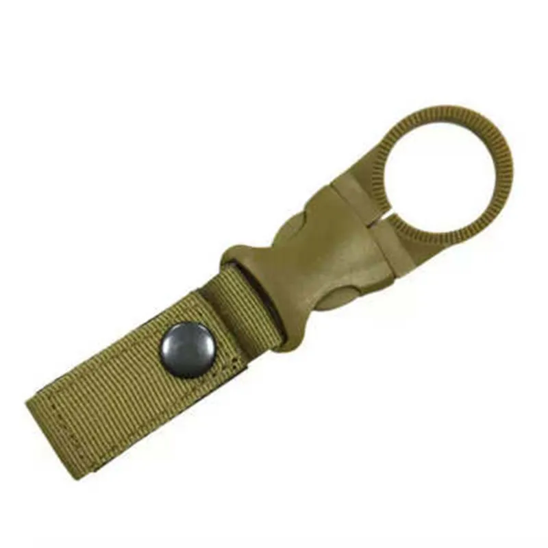 Khaki EDC тактическая Шестерня военный полиамидный корт для наружных инструментов Пряжка крюк держатель бутылки воды Зажим для ремня бушкрафт Кемпинг карабины - Цвет: Khaki