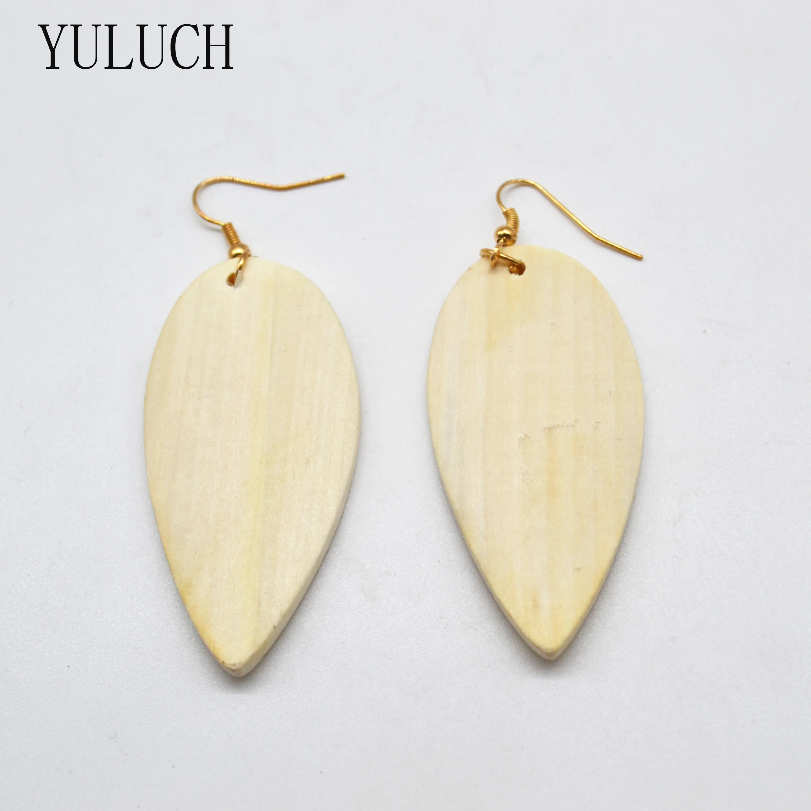 YULUCH деревянные серьги ручной работы 2017 новый дизайн сплав крючки для ушей