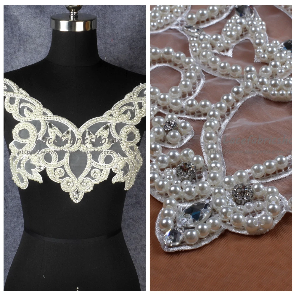 New off white/black polyester clothes/dress applique Sewing Clothes patches Diy Accessories Craft Decoration 1piece | Дом и сад