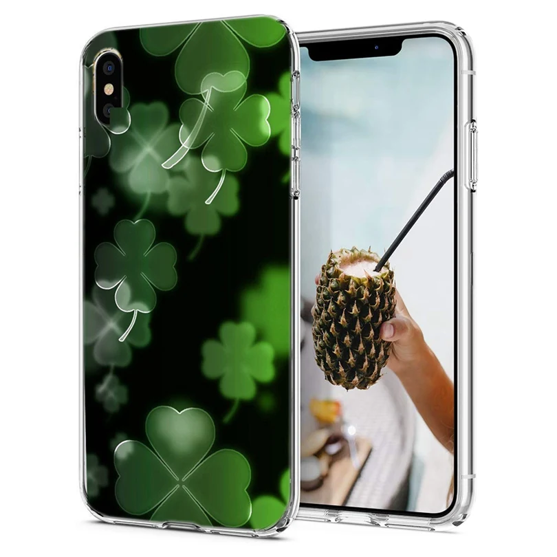 Silicone Case For iPhone 7 7Plus 6 6S 6Plus XR XS Max Soft TPU Cover Flower Leaves Bird 8 Plus X E125 |