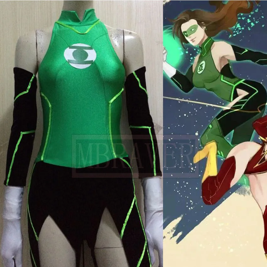 Super Hero Green Lantern Sex Reversion Cosplay Costume Any Size