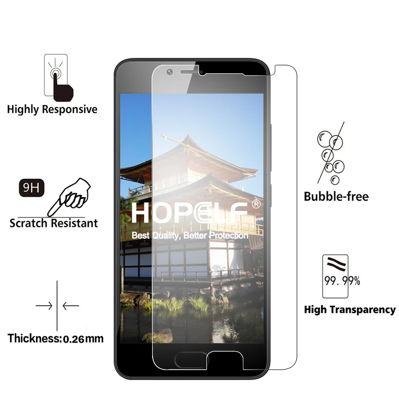 2 шт протектор экрана HOPELF для Meizu M5c закаленное стекло 2.5D 9H на телефон защитная пленка Закаленное стекло для Meizu M5c