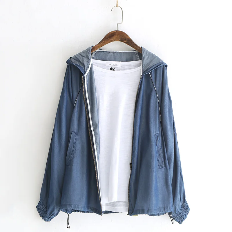

Denim Jacket Women Spring Autumn Solid Long Sleeve Casual Cotton Coat 2018 Fall Fashion Windbreaker Cropped Jeans Jacket 84465