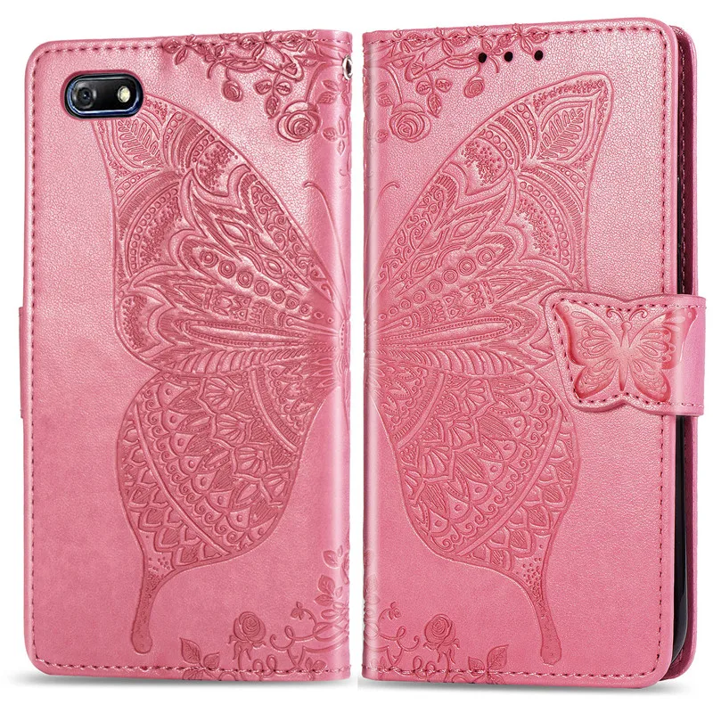 Pink Чехол-книжка для huawei Y5 Lite, кожаный чехол-бумажник для huawei Y5 Lite Y5Lite Y 5 Lite, DRA-LX5 чехол для телефона, чехол - Цвет: Pink