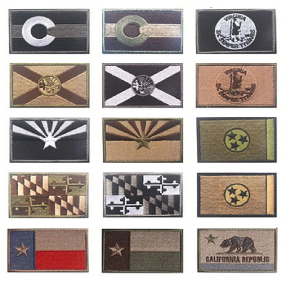 Нашивка С Вышивкой Теннесси Флорида Колорадо Вирджиния Аризона Южная Каролина