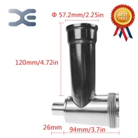1pcs food grade stainless steel meat grinder parts fit geepas kenwood zelmer moulinex length 120mm screw grinder auger bushing