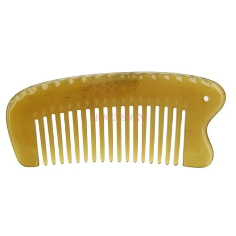 Authentic Natural White Water Horn Comb Long Thick Hair With Combs Design Can Massage The Finger Anti Static Hairdressing Sale