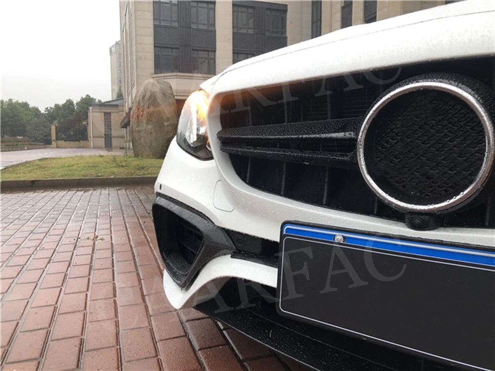Передняя противотуманная фара из углеродного волокна, Обшивка Рамы Для Mercedes Benz E Class W213 E63 E200-, не для AMG