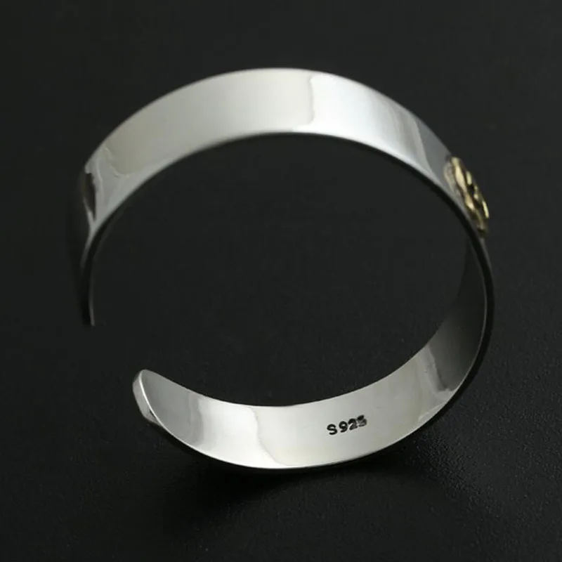 Женский винтажный браслет из серебра 100% пробы|bangle cuff bracelet|bracelet slapbangle men |