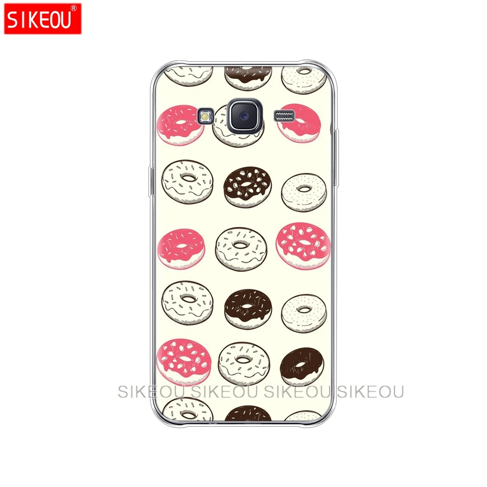 Силиконовый чехол для телефона Samsung Galaxy J1 J2 J3 J5 J7 MINI 2016 2015 prime Cute Donut Sweet|Бамперы| |