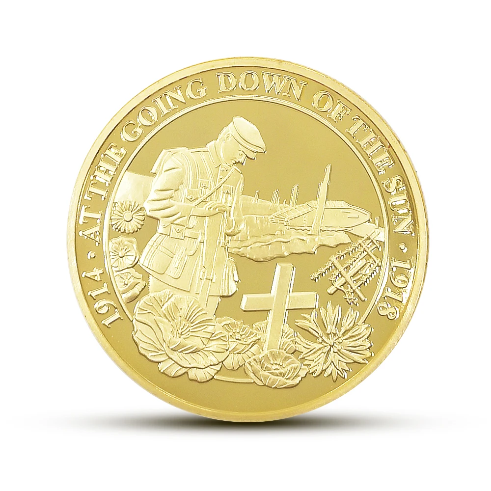 Великобритания WWI 1914 1918 Мемориал солдат медаль сувенир монеты металлический