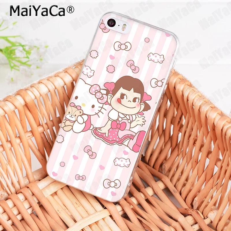 Fujiya молочный Пеко Чан Coque Shell чехол для телефона iphone 12 11 Pro 8 7 6 6S Plus X 5 5S SE XS XR