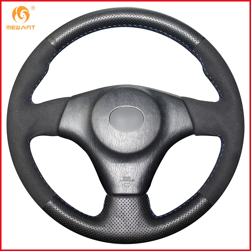 Чехол на руль MEWANT для Toyota RAV4 черный чехол из натуральной кожи 1998 2003 Celica 2005 Corolla (US)