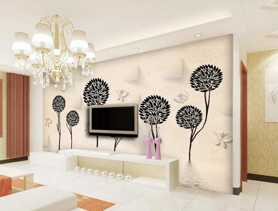 Обои на заказ 3 d абстрактное дерево 3D стереоскопические обои для гостиной фона