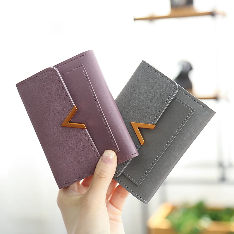 Кошелек дневного сцепления Trifold женский кошелек ID держатель для монет карты мини
