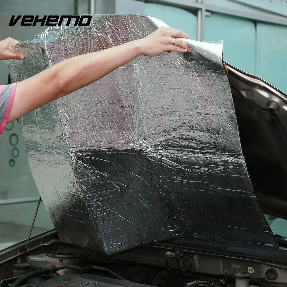 Vehemo 100*100 см Автомобильная теплоизоляция хлопок шум убийца средства защиты