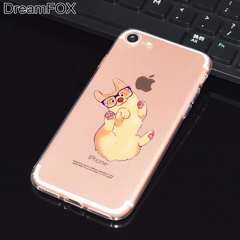 DREAMFOX L510 корги Мягкий ТПУ силиконовый чехол для Apple iPhone 11 Pro XR XS Max 8X7 6 6S Plus 5 5S SE 5C 4 4S |