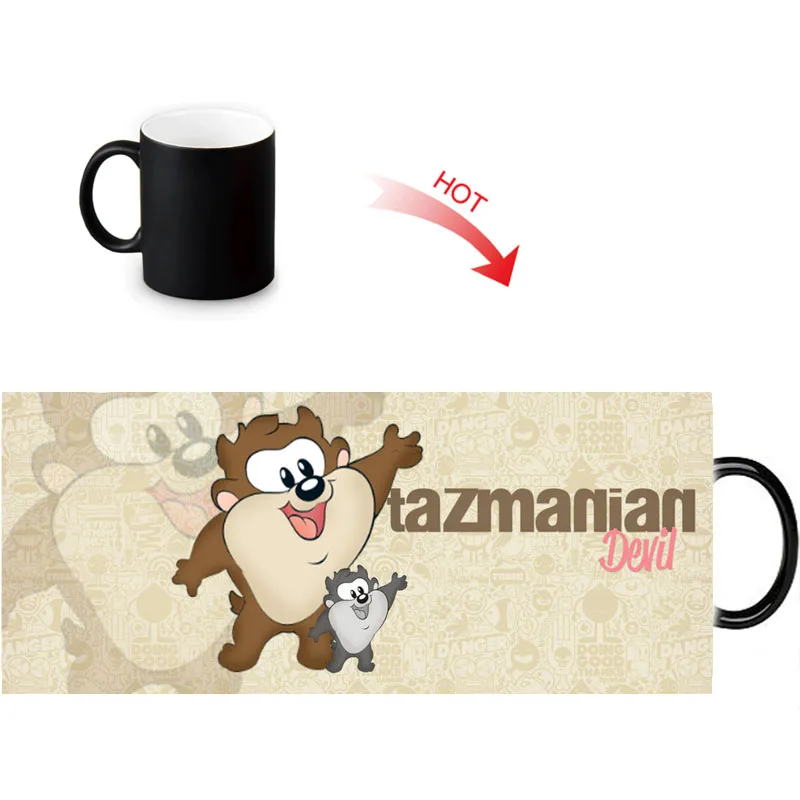 Tasmanian Devil TAZ Funny Travel Mug 12oz Coffee Milk Tea Cup Novelty Water Mugs Customized Birthday Gift | Дом и сад