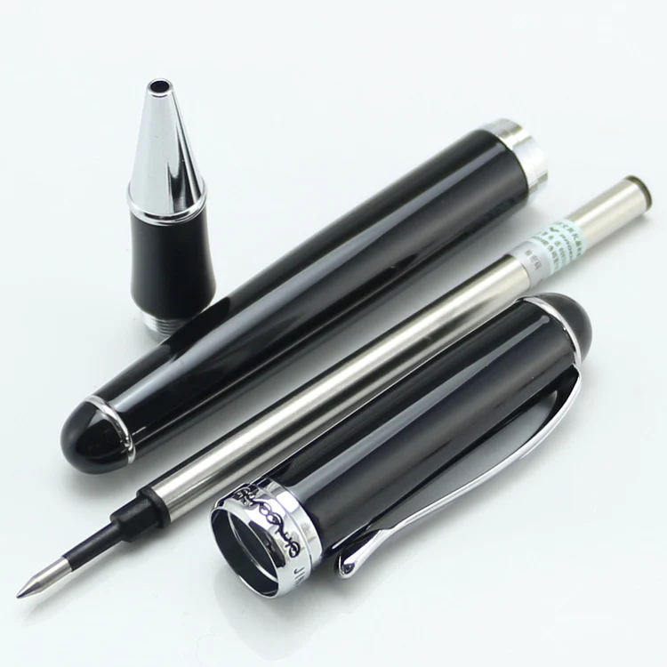 Ручки шариковые JINHAO 750 черные и Серебристые ручки с зажимом школьные офисные