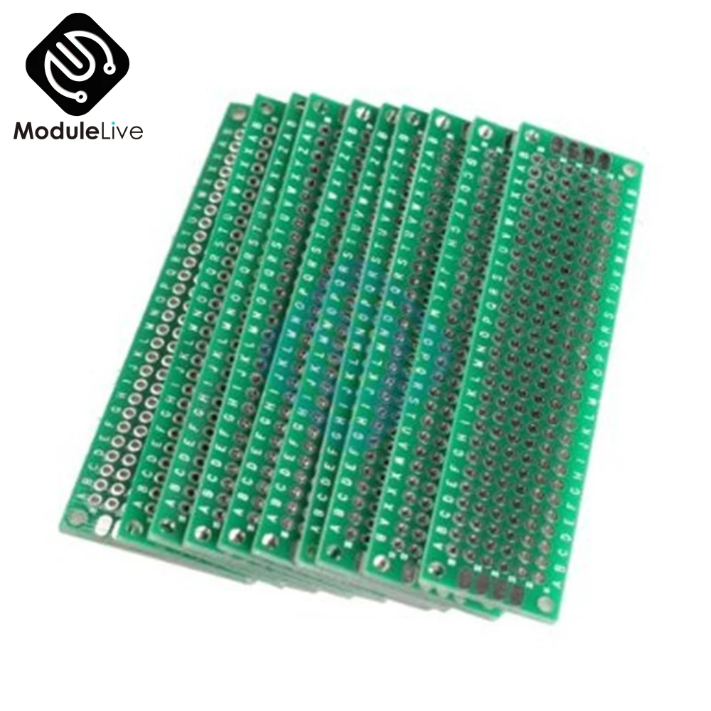 

10pcs 2x8 2 X 8 2*8 cm Double Side Prototype Pcb 2*8 Panel Universal Board