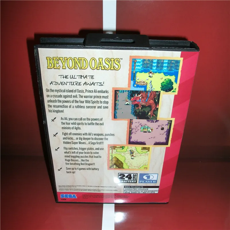 Чехол с коробкой и руководством для Sega Megadrive Genesis игровая консоль 16 бит MD card|oasis| |