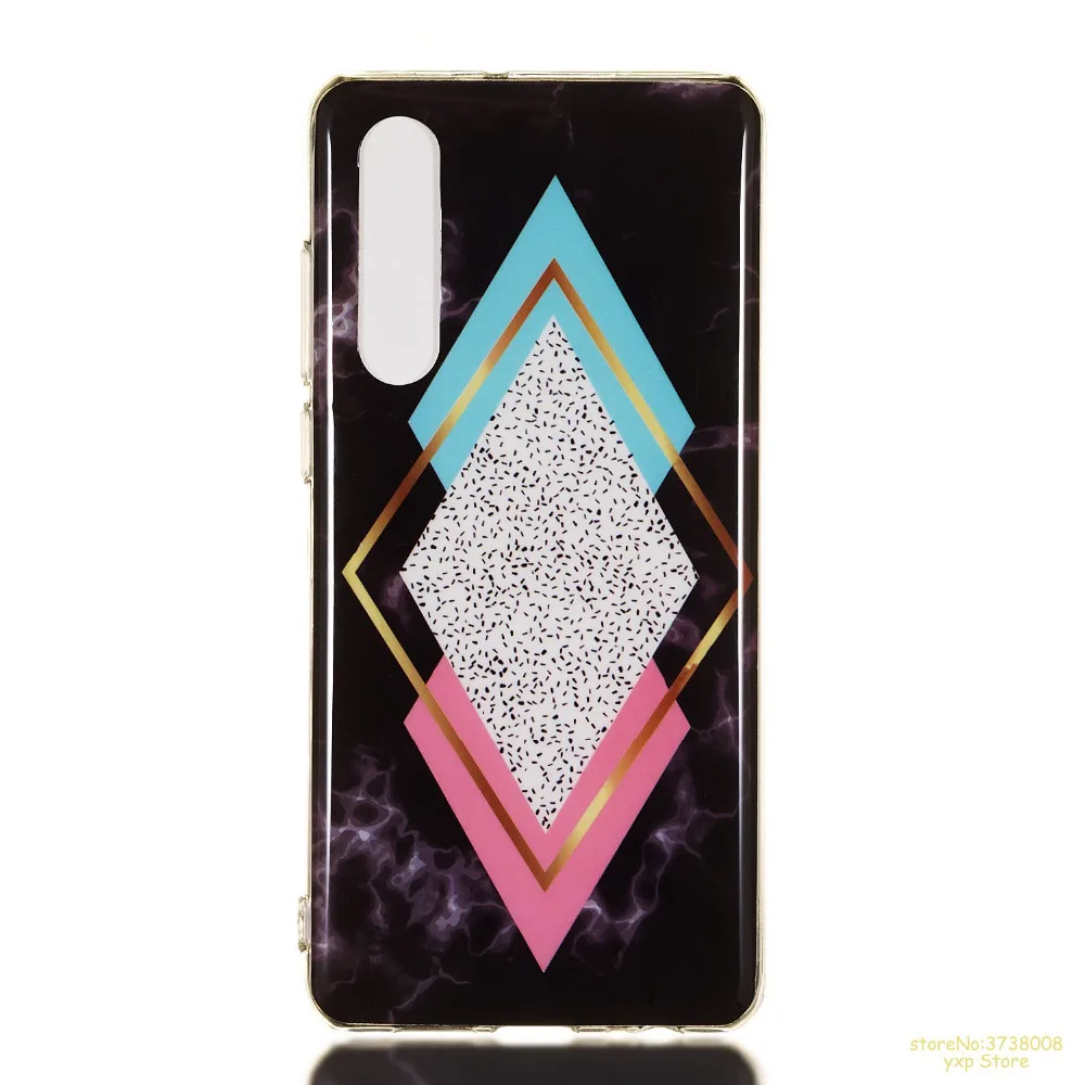 Новая мода Мрамор Pattern Мягкие TPU чехол для телефона huawei P30/P30 Pro/P9 Lite мини анти стук
