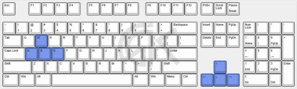 PBT колпачки для ключей WASD/клавиши со стрелками колпачки для ключей Cherry MX без печати для MX переключатели Механическая игровая клавиатура