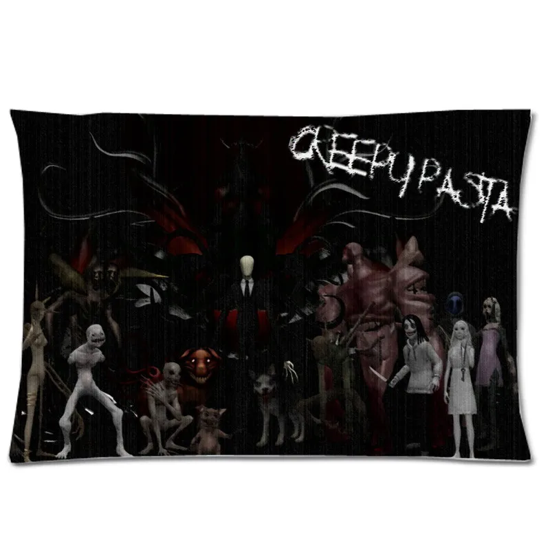 Модные Creepypasta Family Мягкий Чехол на подушку полиэфирная наволочка Прямоугольник