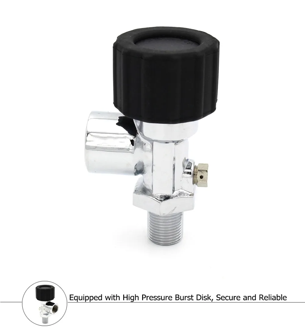 PCP Пейнтбол Din Клапан бак вкл/выкл клапаны M18 мужской G5/8 Женский 30Mpa/4500psi для M18* 1,5 баллоны высокого давления/CF бак DVC05