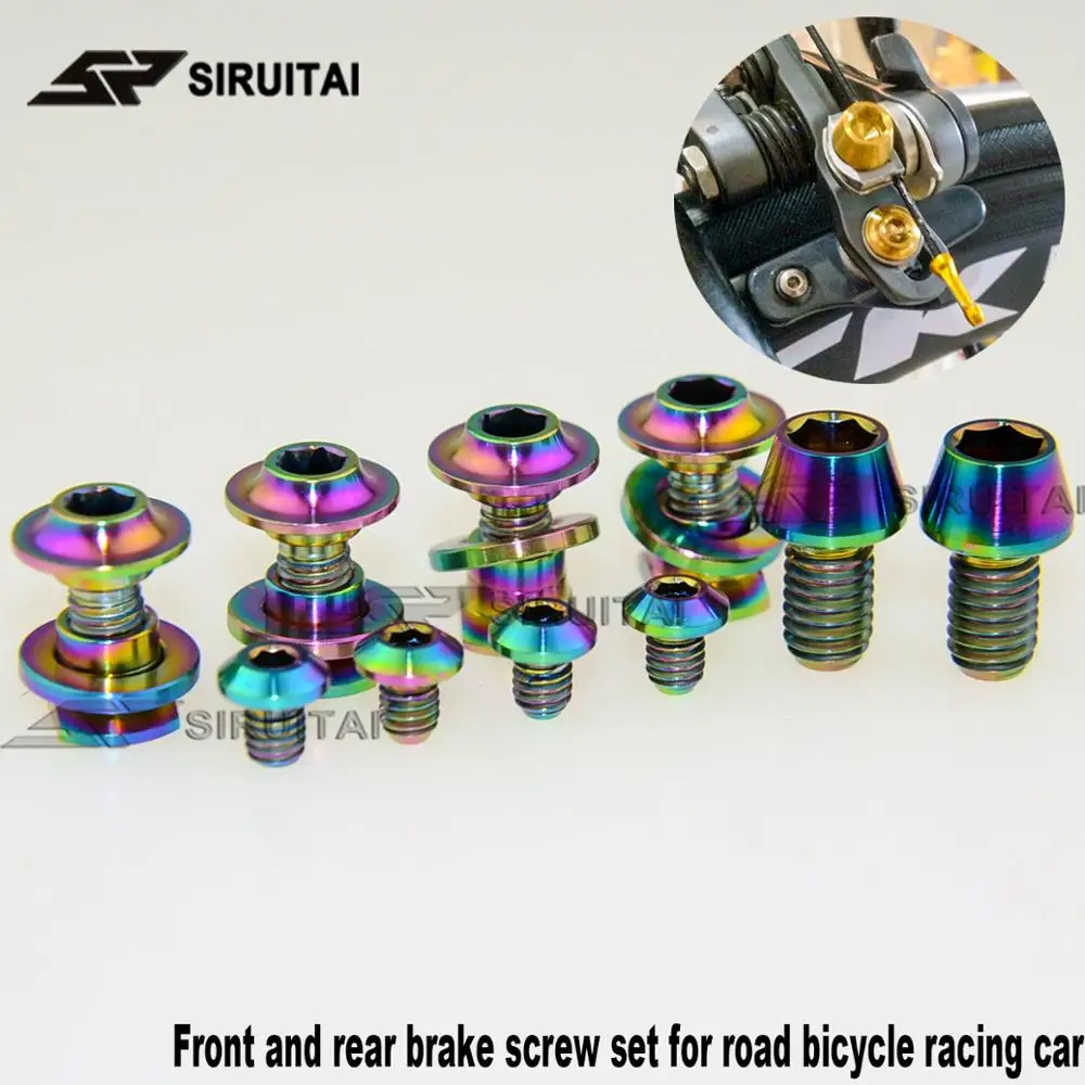 SHIMANO дорожный велосипед гоночный автомобиль передний и задний тормоз винт набор 10 шт