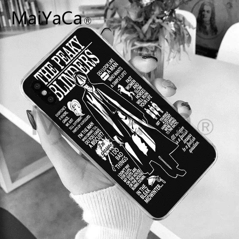 Чехол для телефона MaiYaCa Peaky Blinders Tv, милый чехол для телефона Tommee Shelby, для Apple iphone X и 8, 8 plus, 7, 7 plus, 6s, 6s Plus, XS, XR, 5c, чехол для телефона - Цвет: 13