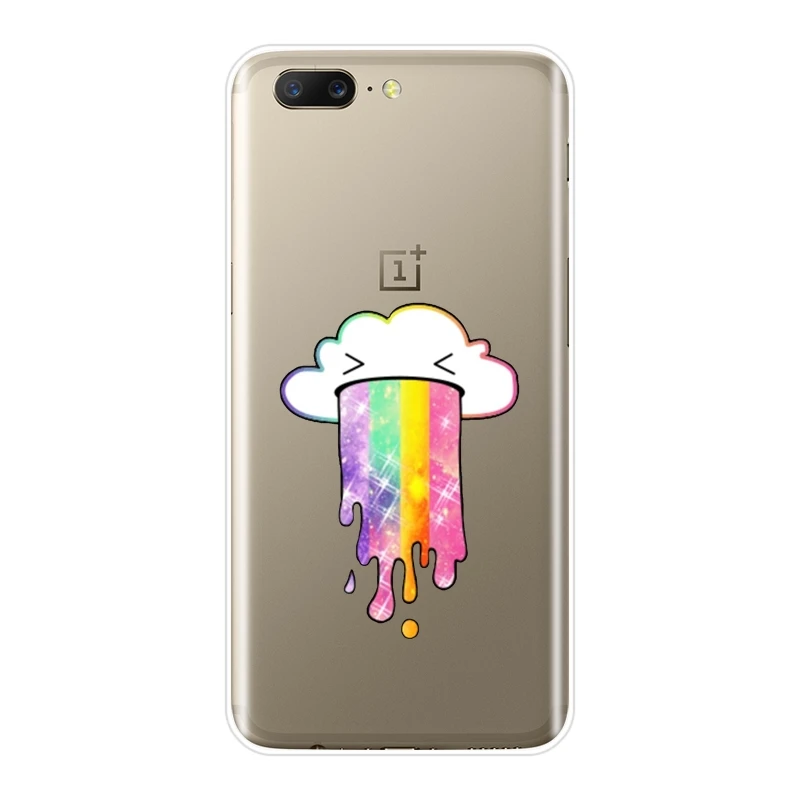 Задняя крышка для One Plus 3 3T 5T 6 6T Мягкий Силиконовый Забавный милый чехол телефона