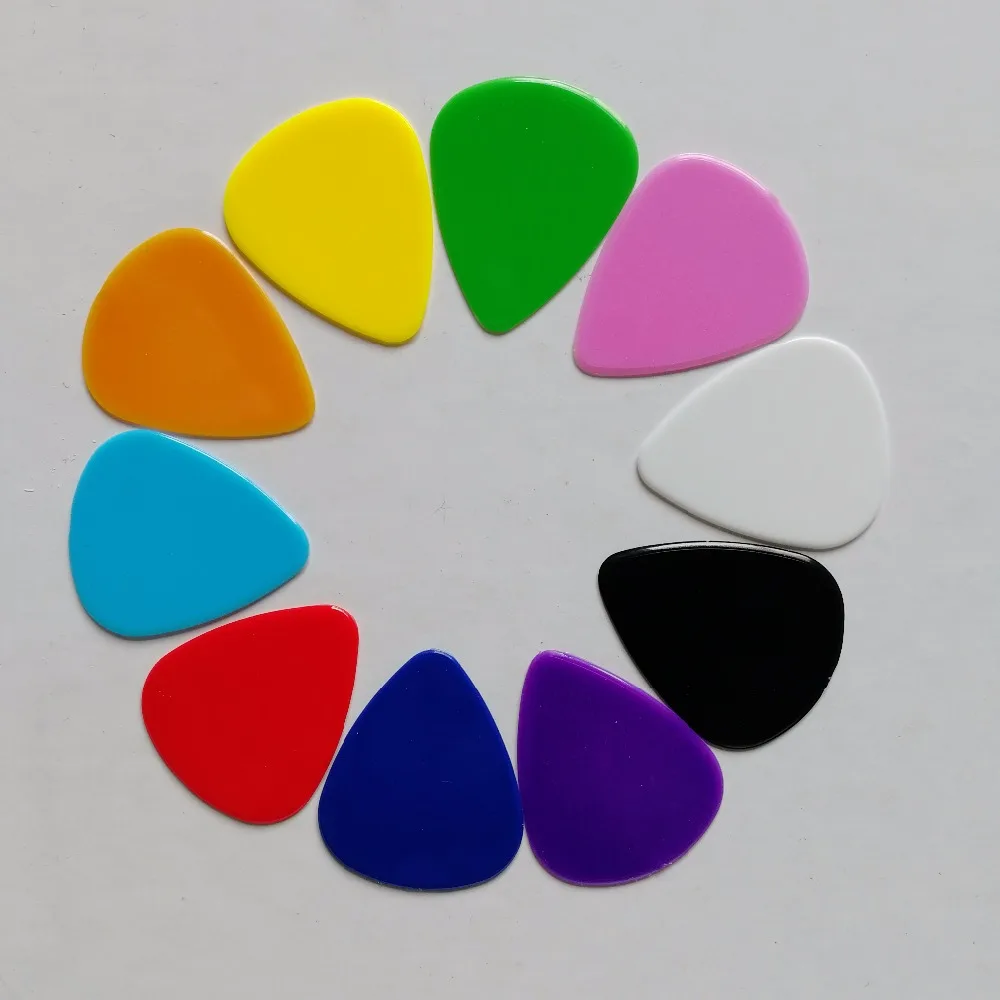 Mixing color nylon plastic guitar picks 071mm 100pcs 1000pcs | Спорт и развлечения