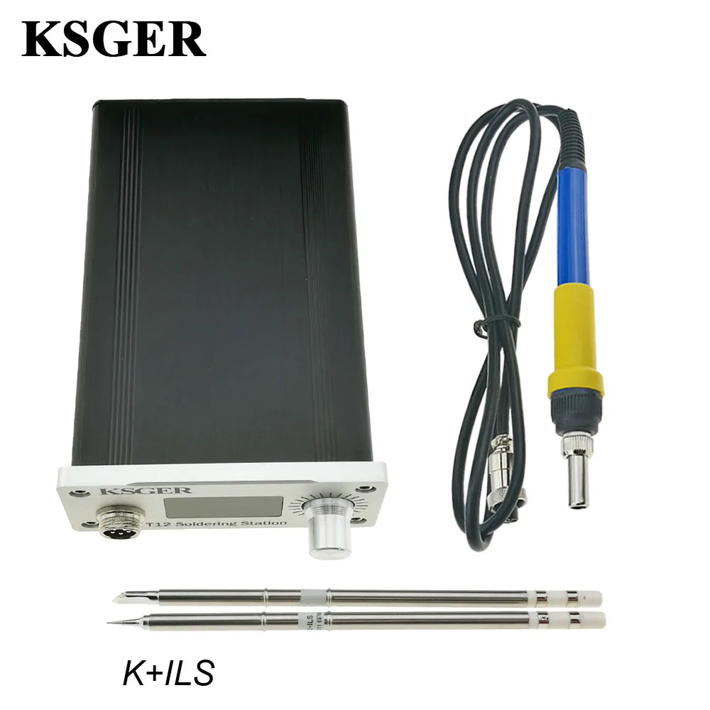 Sets 4 KSGER T12 паяльная станция STM32 OLED контроллер температуры сварочный Утюг Советы DIY Kit FX9501 ручка сплав электрические инструменты - Цвет: Sets 4