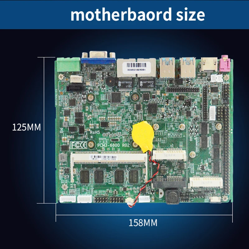 Мини Главная плата Встроенный графический процессор intel Skylake Kabylake i5 7200U