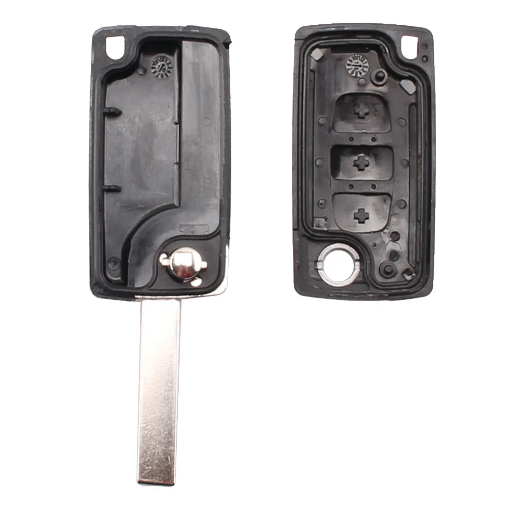 3 кнопки флип ключ чехол пустой корпус для Citroen Xrasa Picasso C2 C3 C4 C5 C6 C8 CE0523 с паз без