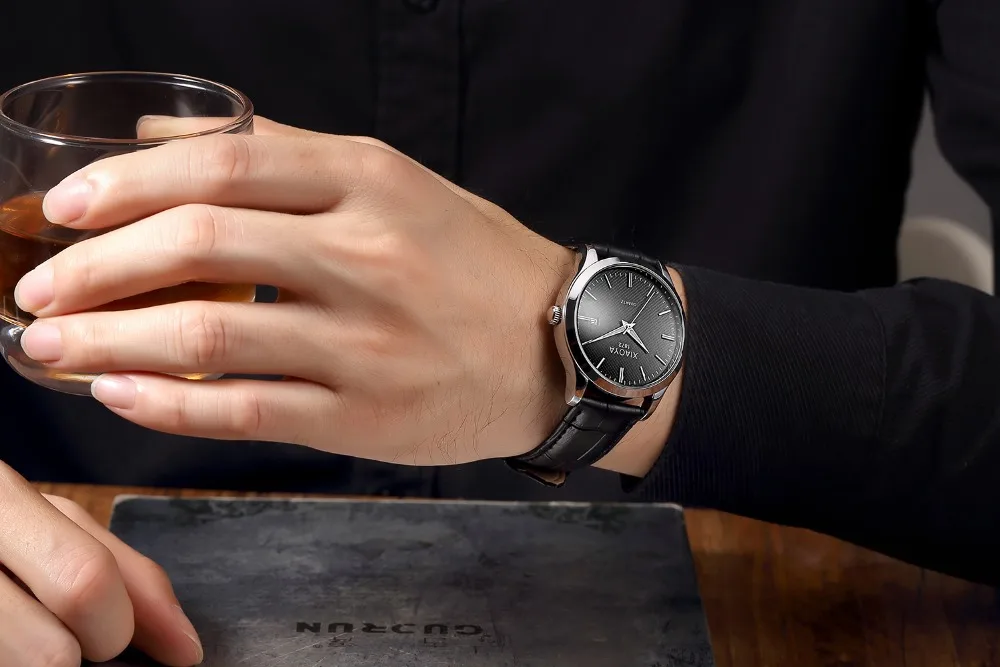 Мужские часы браслет роскошные Брендовые мужские кварцевые с календарем