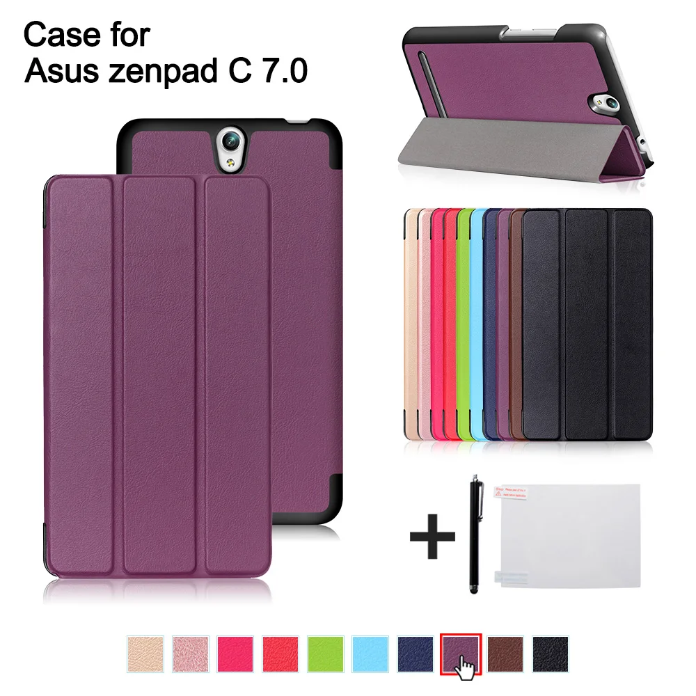 Ультратонкий Фолио подставка из искусственной кожи Магнитный чехол для Asus Zenpad C 7
