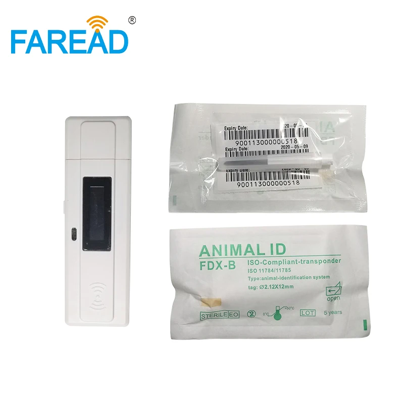 X100шт Resuable инжектор RFID с иглой FDX B изо11784/85 134 2 кГц 12x12 мм микрочип для животных