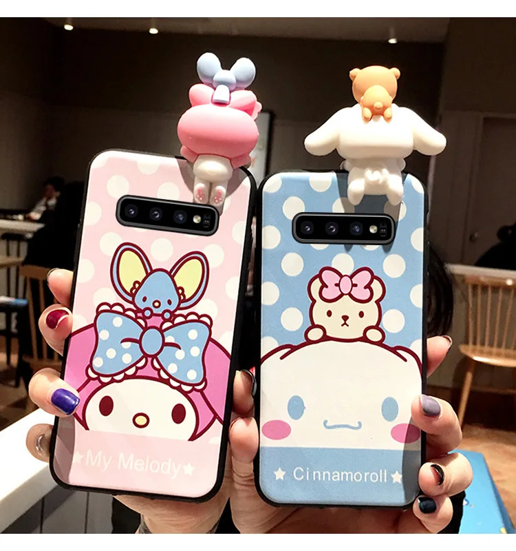 SAM S10 3D Cute My melody Soft TPU Phone Case For Samsung Galaxy plus S9 S9P S8 S8p S7 Edge Note 8/9 Cartoon Dog back cover |