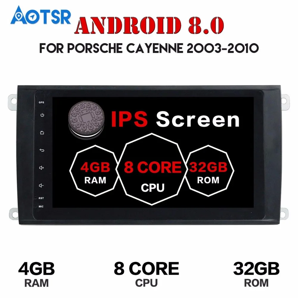 Автомобильный мультимедийный комплект 10 1 дюйма Android 7 8 0 GPS navi для Porsche Cayenne 2003 2010