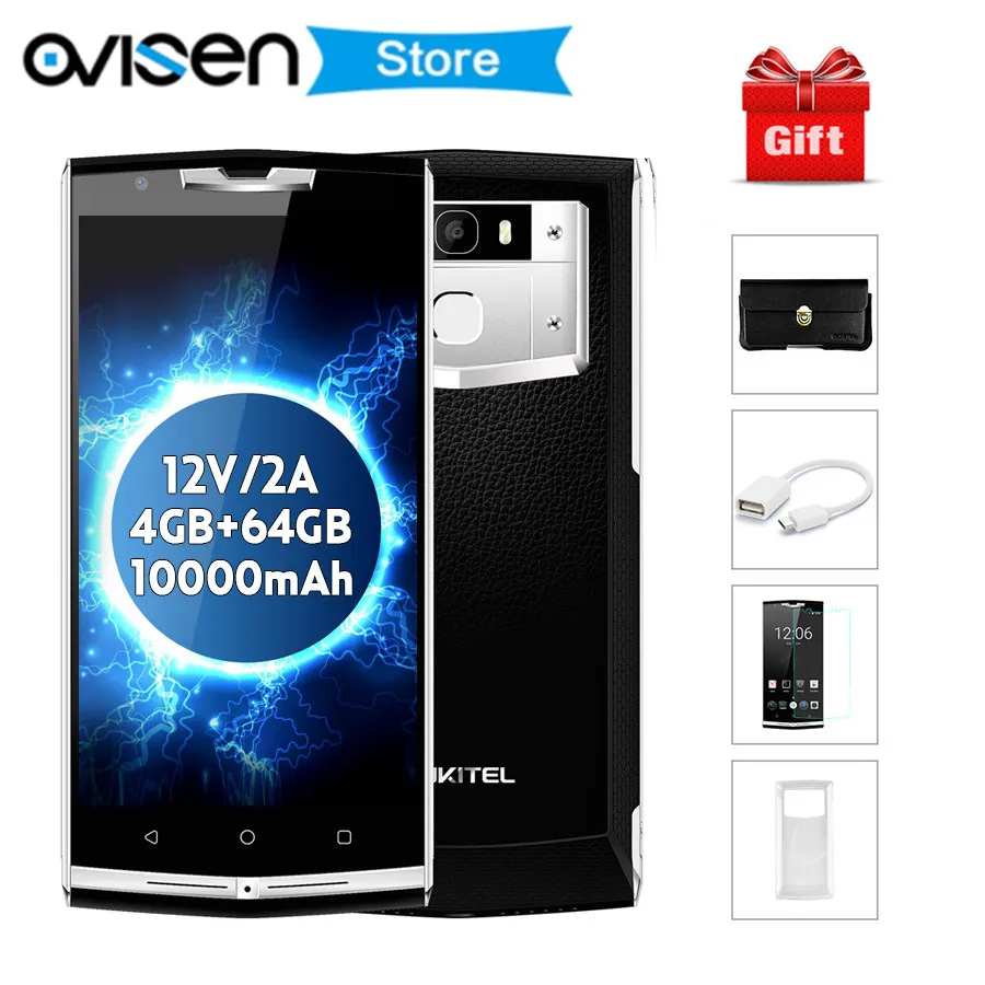 Оригинальный Oukitel K10000 Pro 10000 мАч большой Батарея Смартфон Android 7 0 5 дюймов mt6753