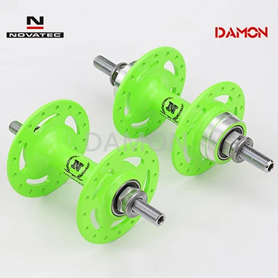 3 Green 14T Красочные Novatec A565SBT A566SBT 32 отверстия фиксированная передача односкоростная велосипедная ступица Передняя и задняя 14 15 16 17T 2 подшипники 100 120 мм - Цвет: 3 Green 14T