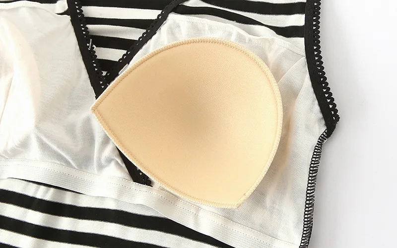 

Black/White Striped Nursing Top Pregnancy Clothes For Breastfeeding Summer Modal Deep V-Neck Nursing Tank Top M-XXL Fdfklak