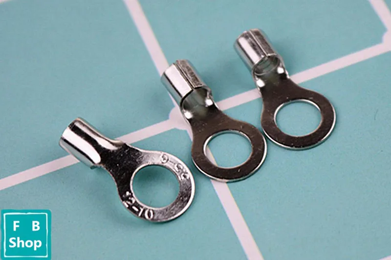 1000 шт. (тип в) строительный неизолированный кольцевой терминал AWG 12 10 обжимной